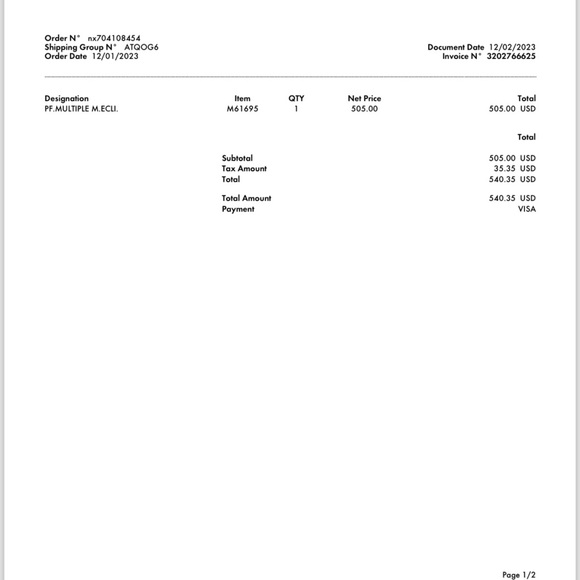 Brand new in box, Authentic Louis Vuitton multiple wallet. - Picture 5 of 5